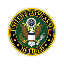Load image into Gallery viewer, Kiss-Cut Stickers - Army - US Army Retired