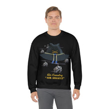 Load image into Gallery viewer, Unisex Heavy Blend Crewneck Sweatshirt - Army - Cavalry Hat - Air Assault w Branch w Slicks