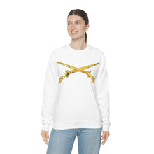 Load image into Gallery viewer, Unisex Heavy Blend Crewneck Sweatshirt - Army - Infantry Branch - Crossed Rifles