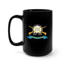 Load image into Gallery viewer, Black Mug 15oz - Army - 7th Infantry Regiment w Br - Ribbon X 300