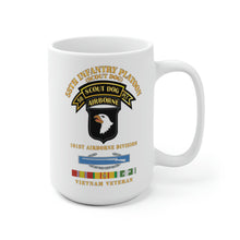 Load image into Gallery viewer, White Ceramic Mug - Army - 58th Infantry Platoon - Scout Dog - W Cib - Vn Svc X 300