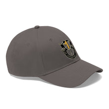 Load image into Gallery viewer, Unisex Twill Hat - 1st Special Forces Group (SFG) (Airborne) Crest YELLOW "1" - Direct to Garment (DTG) - Printed