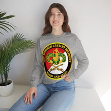 Load image into Gallery viewer, Unisex Heavy Blend Crewneck Sweatshirt - Army - 3rd Armored Cavalry Regiment DUI - Red White - Blood and Steel