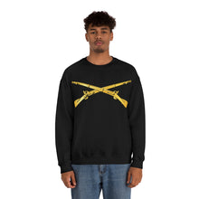 Load image into Gallery viewer, Unisex Heavy Blend Crewneck Sweatshirt - Army - Infantry Branch - Crossed Rifles