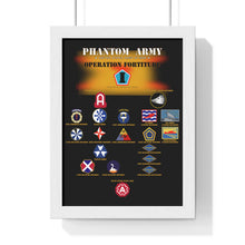 Load image into Gallery viewer, Premium Framed Vertical Poster - Phantom Army (Ghost Army) - Operation Fortitude - World War II