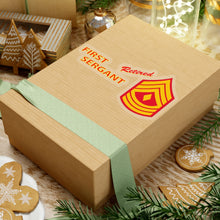 Load image into Gallery viewer, Kiss-Cut Stickers - USMC - E8 - First Sergeant (1SG) - Retired X 300