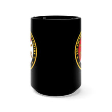 Load image into Gallery viewer, Black Mug 15oz - Army - 1st Squadron, 180th Cavalry Branch Veteran - Red - White X 300