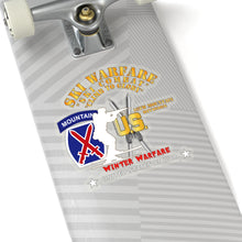 Load image into Gallery viewer, Kiss-Cut Stickers - Army - 10th Mountain Division - Ski Warfare - Ski Combat - Winter Warfare X 300