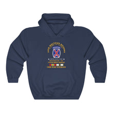 Load image into Gallery viewer, Unisex Heavy Blend Hooded Sweatshirt - Army - 10th Mountain Division - Climb to Glory - REFORGER 90, CENTURION Shield - Cold X 300