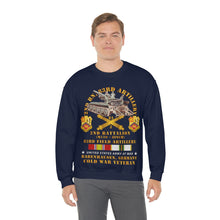 Load image into Gallery viewer, Unisex Heavy Blend Crewneck Sweatshirt - Army - 2nd Bn 83rd Artillery w M110 - Babenhausen Germany w COLD SVC
