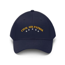 Load image into Gallery viewer, Twill Hat - CAP - Civil Air Patrol w Silver Stars - Hat - Direct to Garment (DTG) - Printed