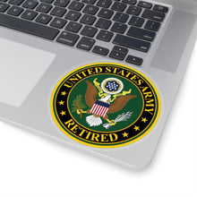 Load image into Gallery viewer, Kiss-Cut Stickers - Army - US Army Retired