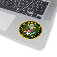 Load image into Gallery viewer, Kiss-Cut Stickers - Army - US Army Retired