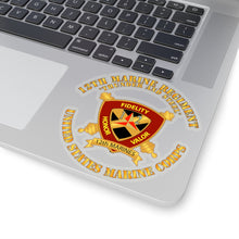 Load image into Gallery viewer, Kiss-Cut Stickers - USMC - 12th Marine Regiment - Thunder and Steel