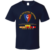 Load image into Gallery viewer, Army - 38th Infantry Division with WWII (Pacific Theater) Service Ribbons - T Shirt, Premium and Hoodie