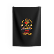 Load image into Gallery viewer, Indoor Wall Tapestries - USMC - WWII - 3rd Bn, 5th Marines - w PAC SVC