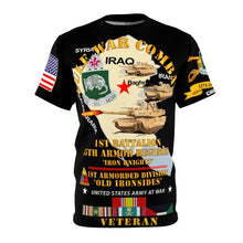 Load image into Gallery viewer, Unisex AOP - 1st Battalion, 35th Armor Regiment - Iron Knights - Gulf War Combat Veteran (CRUCIFIER) (C-14) with Gulf War Service Ribbons