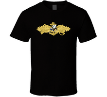 Load image into Gallery viewer, Navy - Seabee Combat Warfare Specialist Badge (Officer) with Color Seabee T Shirt, Premium and Hoodie