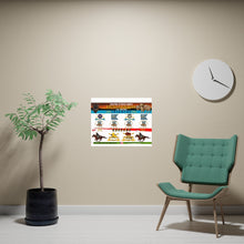 Load image into Gallery viewer, Horizontal Matte Poster - United States Army "Buffalo Soldier" Unit Insignia - Infantry and Cavalry