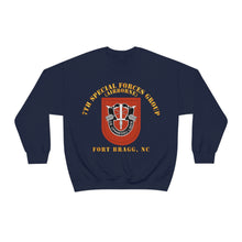 Load image into Gallery viewer, Unisex Heavy Blend Crewneck Sweatshirt - Army - 7th Special Forces Group W Flash - Fbnc