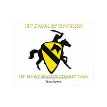 Load image into Gallery viewer, Horizontal Matte Poster - 1st Cavalry Division, 1st Heavy Brigade Combat Team - Ironhorse X 300
