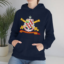 Load image into Gallery viewer, Unisex Heavy Blend Hooded Sweatshirt - Army - 8th Field Artillery w Br - Ribbon