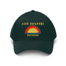 Load image into Gallery viewer, Army - 41st Infantry Division X 300 - Hat - Unisex Twill Hat - Direct to Garment (DTG) Printed