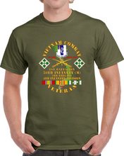 Load image into Gallery viewer, Army - Vietnam Combat Veteran W 1st Bn - 50th Inf - 3rd Bde 4th Inf Div 1968 W Vn Svc Classic T Shirt