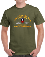Load image into Gallery viewer, Navy - Afghanistan War Corpsman - Operation Enduring Freedom - Veteran W Fmf - Combat Seebee Badge Classic T Shirt