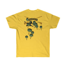 Load image into Gallery viewer, Unisex Ultra Cotton Tee - Airborne Ranger with Crest - Airborne Infantry - Mass Tactical Airborne Operation with Ranger Infantry Branch
