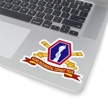 Load image into Gallery viewer, Kiss-Cut Stickers - Army - 442nd Infantry Regimental Combat Team w Artillery Br - SSI - Ribbon X 300