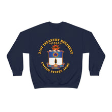 Load image into Gallery viewer, Unisex Heavy Blend Crewneck Sweatshirt - Army - 21st Infantry Regt - Gimlet