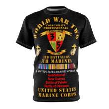 Load image into Gallery viewer, Unisex AOP Cut & Sew Tee - USMC - WWII - 3rd Bn, 5th Marines - w PAC SVC