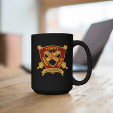 Load image into Gallery viewer, Black Mug 15oz - USMC - 12th Marine Regiment wo txt