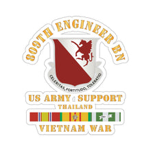 Load image into Gallery viewer, Kiss-Cut Stickers - Army - 809th Engineer Bn - Thailand w VN SVC X 300