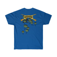 Load image into Gallery viewer, Unisex Ultra Cotton Tee - Airborne Ranger with Crest - Airborne Infantry - Mass Tactical Airborne Operation with Ranger Infantry Branch