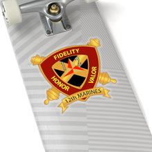 Load image into Gallery viewer, Kiss-Cut Stickers - USMC - 12th Marine Regiment wo txt