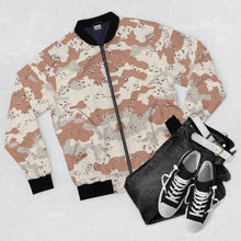Load image into Gallery viewer, Men's AOP Bomber Jacket - Beach Desert Camo Design