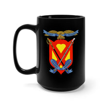 Load image into Gallery viewer, Black Mug 15oz - USMC - 4th Marine Regiment