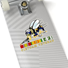 Load image into Gallery viewer, Kiss-Cut Stickers - Navy - Seabee - Bee Only w VN SVC wo DS V1