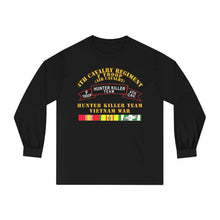 Load image into Gallery viewer, Unisex Classic Long Sleeve T-Shirt - Army - F Troop, 4th Cavalry, Hunter Killer Team, Vietnam War with Vietnam Service Ribbons