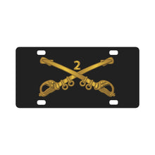 Load image into Gallery viewer, Army - 2nd Cavalry Branch wo Txt Classic License Plate
