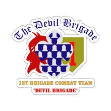 Load image into Gallery viewer, Kiss-Cut Stickers - Army - 1st BDE Combat Tm - Devils Brigade - 1st Infantry Div