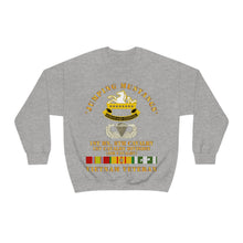 Load image into Gallery viewer, Unisex Heavy Blend Crewneck Sweatshirt - Army - Jumping Mustangs w DUI - ABN Basic - 1st Bn 8th Cav w VN