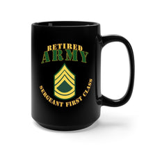 Load image into Gallery viewer, Black Mug 15oz - Army - ARMY - SFC - Retired