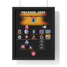 Load image into Gallery viewer, Premium Framed Vertical Poster - Phantom Army (Ghost Army) - Operation Fortitude - World War II
