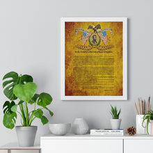 Load image into Gallery viewer, Premium Framed Vertical Poster - Emancipation Proclamation - January 1, 1863