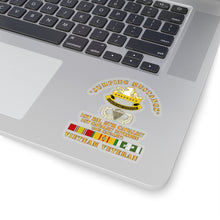 Load image into Gallery viewer, Kiss-Cut Stickers - Army - Jumping Mustangs w DUI - ABN Basic - 1st Bn 8th Cav w VN