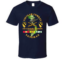 Load image into Gallery viewer, Army - Vietnam Combat Cavalry Veteran With 1st Cavalry Division Shoulder Sleeve Insignia V1 - T Shirt, Premium & Hoodie