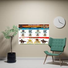 Load image into Gallery viewer, Horizontal Matte Poster - United States Army "Buffalo Soldier" Unit Insignia - Infantry and Cavalry